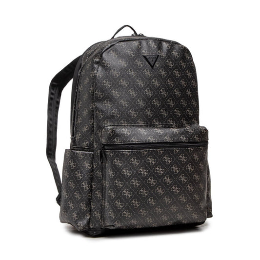 Guess, Vezzola, Synthetic Leather, Textile Backpack, Black, HMVZLAP2205, For Men, 22/28 x 43 x 15 cm