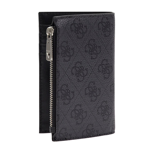 Guess, Vezzola, Textile Wallet, SMEVZLLEA78, Black, For Men