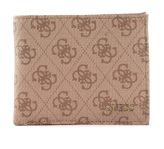 Guess, Vezzola, Textile Wallet, Coin Holder, Brown, Unisex