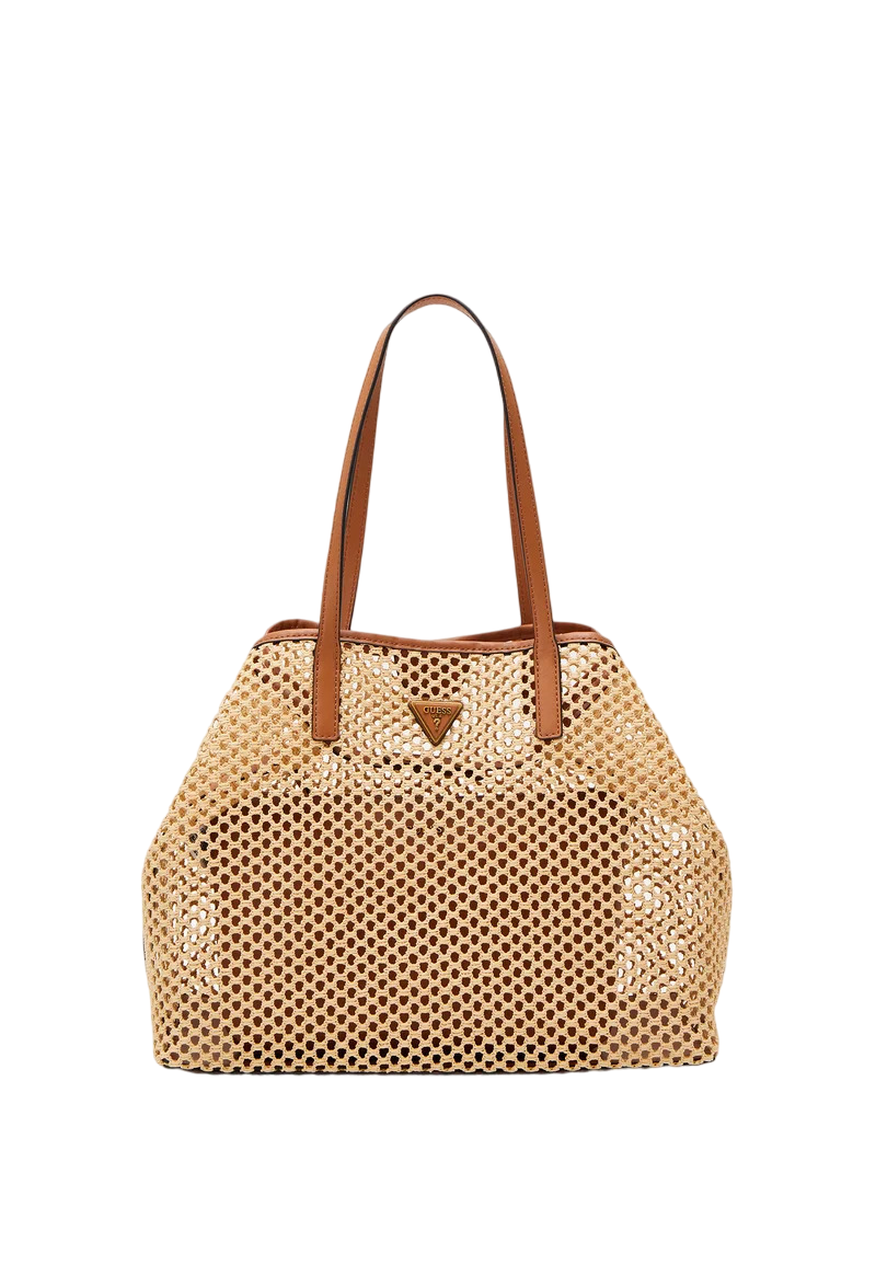 Guess, Vikky, Textile Bag, Tote, Cognac, For Women