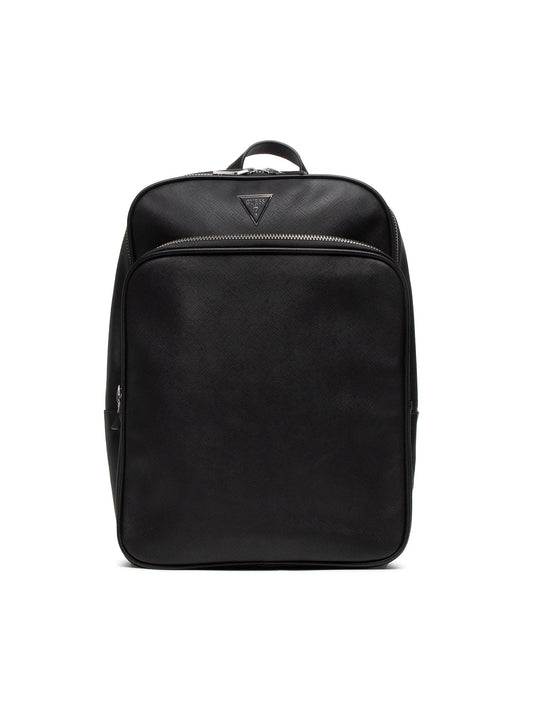 Guess, Zaino, Synthetic Leather, Textile Backpack, Black, HMECRN, For Men