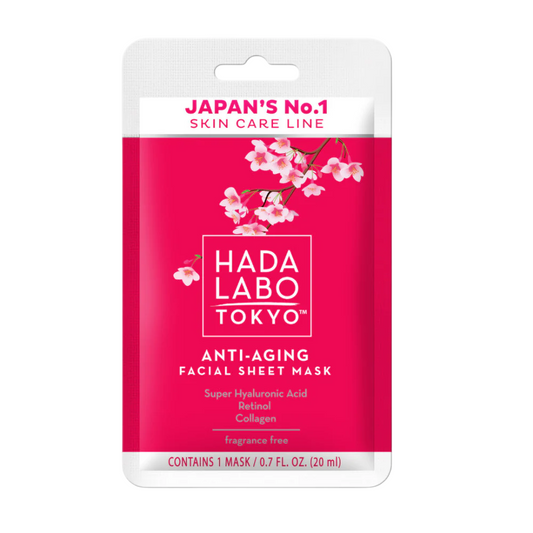Hada Labo Tokyo, Hada Labo, Hyaluronic Acid & Collagen, Anti-Aging, Sheet Mask, Face, Day, 20 ml
