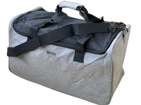 Hugo Boss, Hugo Boss, Polyester, Textile Bag, Gym, Grey, For Men