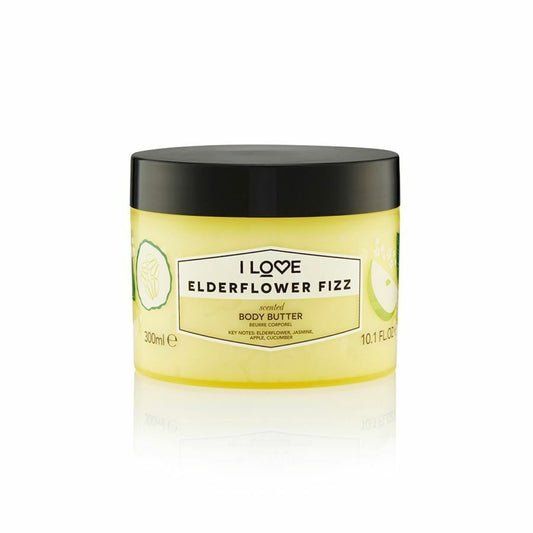 I Love, Signature Collection, Vegan, Hydrating, Elderflower Fizz, Body Butter, 330 ml
