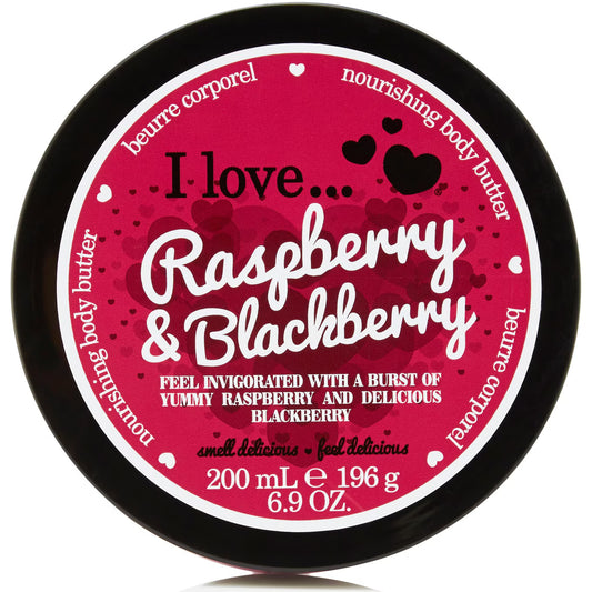I Love, Raspberry & Blackberry, Hydra-Nourishing, Body Butter, 200 ml