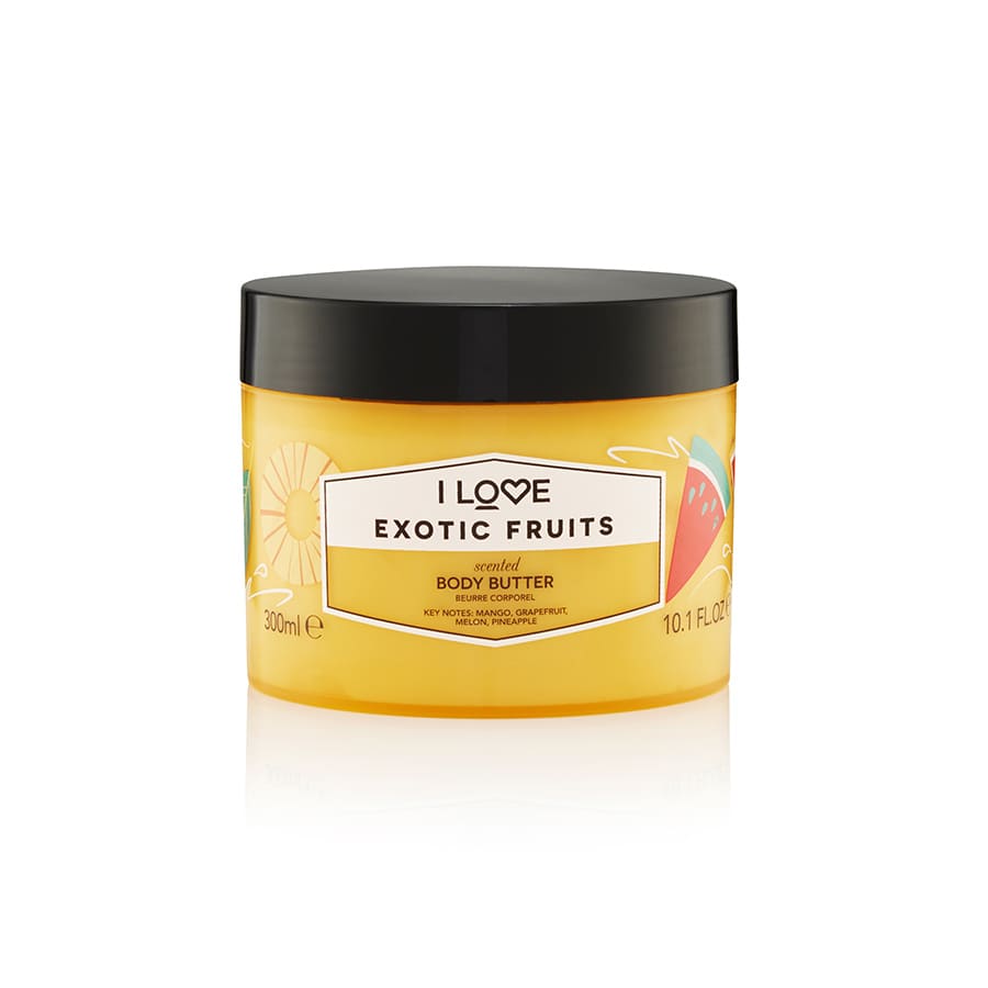 I Love, Signature Collection, Vegan, Hydrating, Exotic Fruits, Body Butter, 330 ml