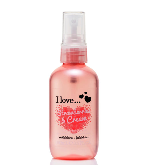 I Love, Strawberries & Cream, Scented Spray, For Women, 100 ml
