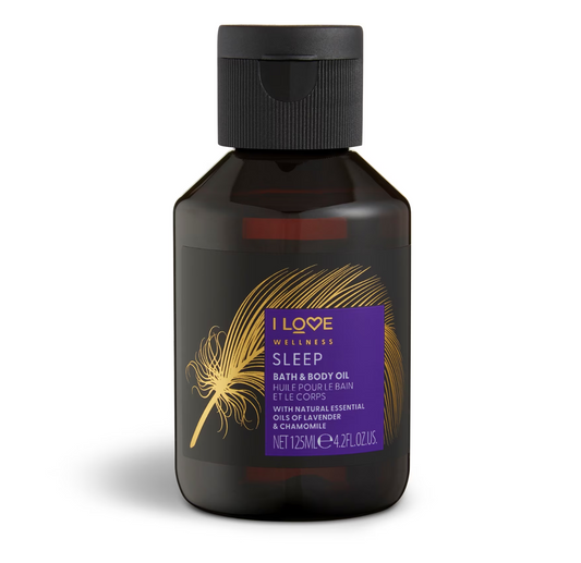 I Love, Wellness Sleep, Vitamin E, Hydra-Nourishing, Lavender, Body Oil, 125 ml