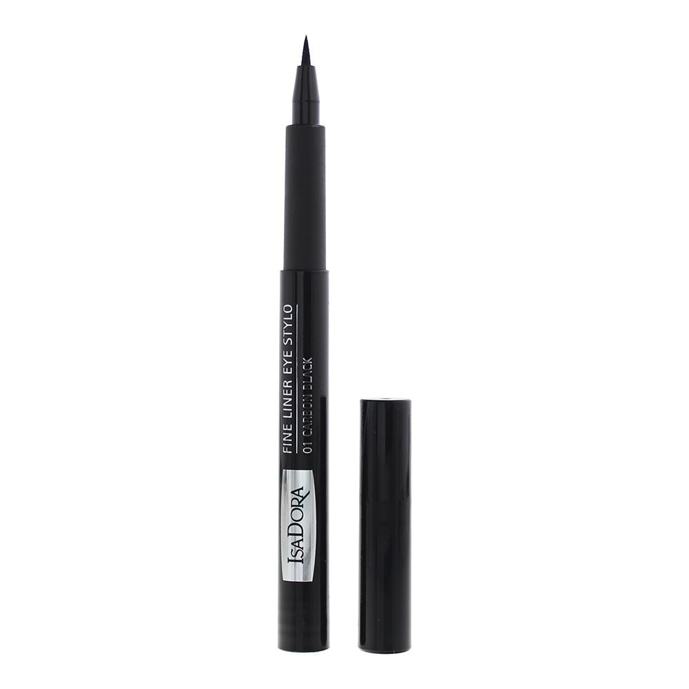 IsaDora, Fine Liner, Retractable, Gel Pencil Eyeliner, 01, Carbon Black, 1.1 ml