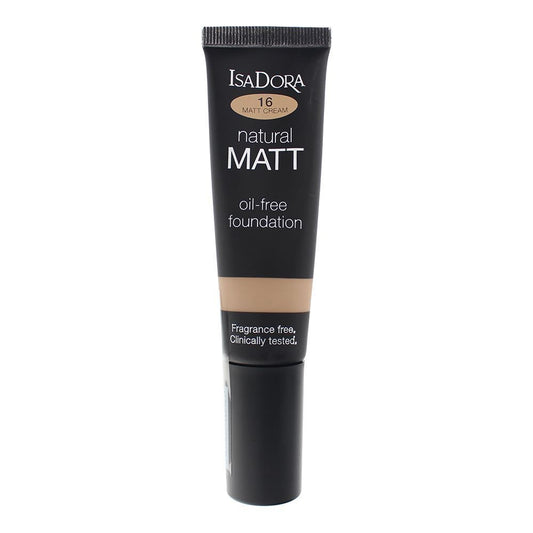 IsaDora, Natural Matt, Oil Free, Matte, Liquid Foundation, 16, Cream, 50 ml
