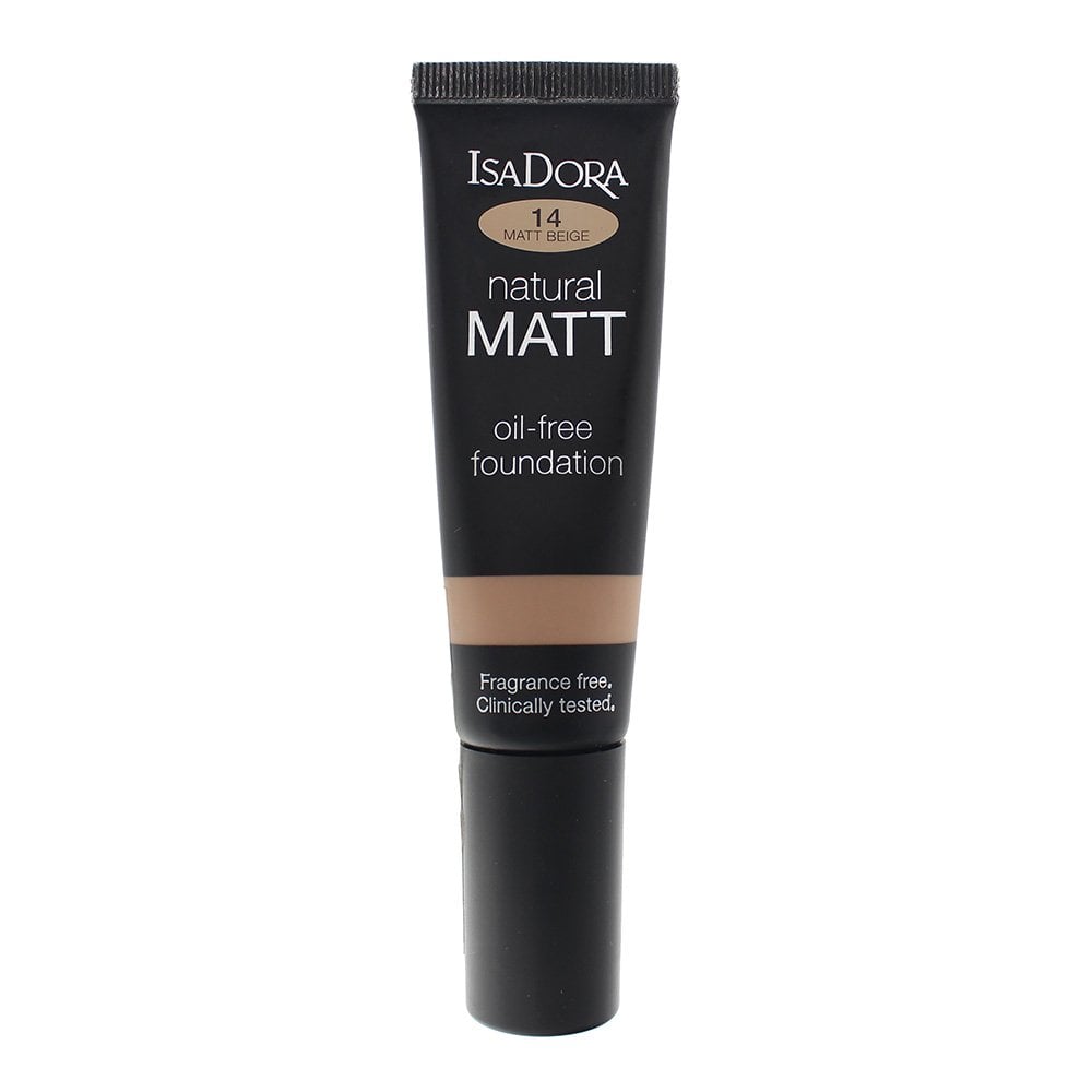 IsaDora, Natural Matt, Oil Free, Matte, Liquid Foundation, 14, Beige, 50 ml