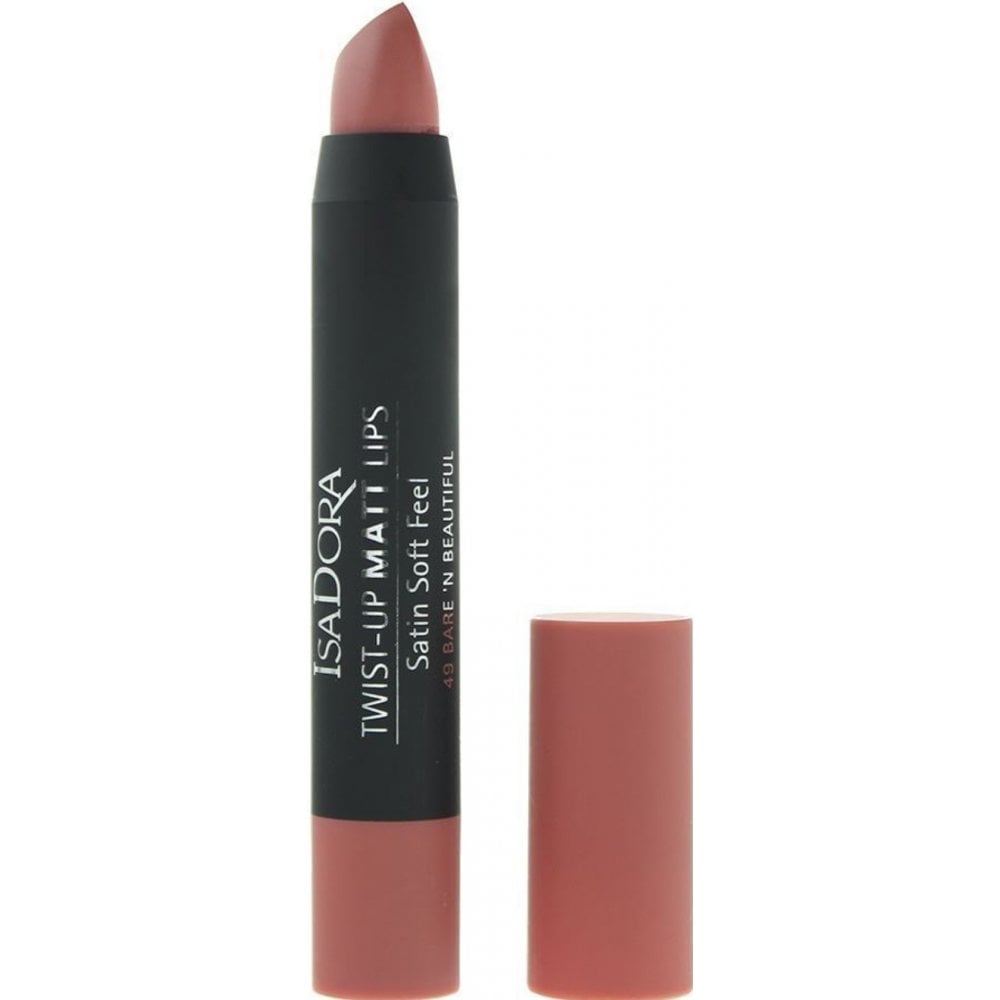 IsaDora, Twist-Up, Matte, Cream Lipstick, 49, Bare 'N Beautiful, 3.3 g