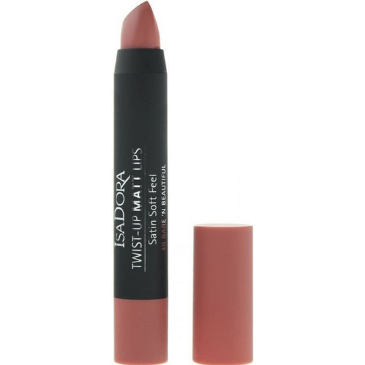 IsaDora, Twist-Up, Matte, Cream Lipstick, 49, Bare 'N Beautiful, 3.3 g