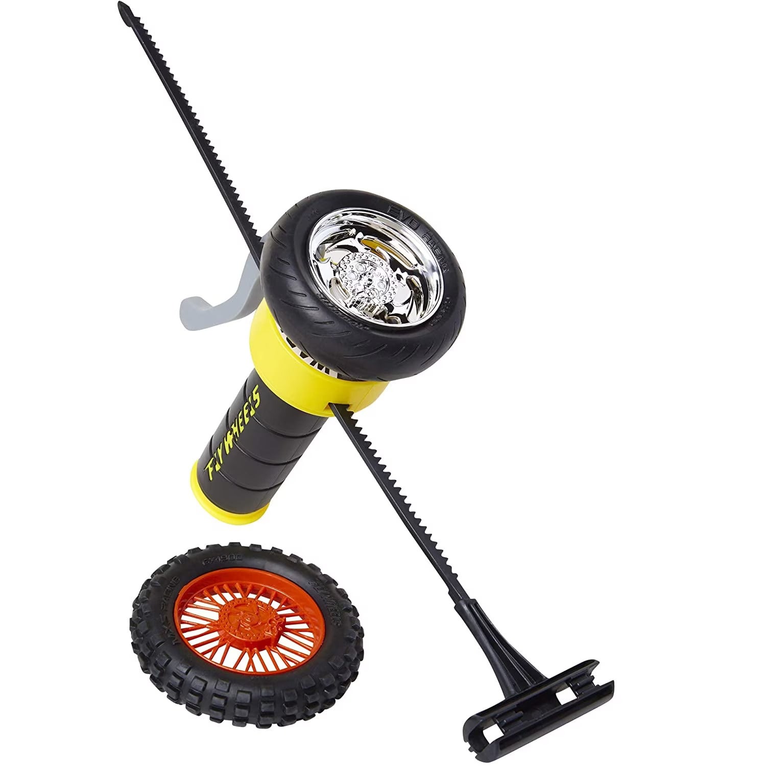 Jakks Pacific, 1 Tyre + Ejector Street Shadow, Jakks Pacific, Fly Wheels, Yellow, For Boys