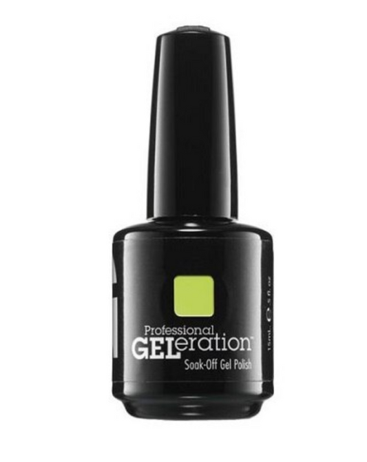 Jessica, GELeration Colours, Semi-Permanent Nail Polish, GEL-1143, Green, 15 ml