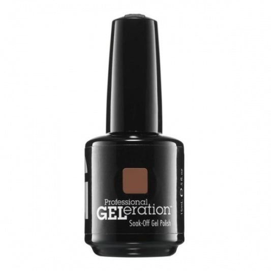 Jessica, GELeration Colours, Semi-Permanent Nail Polish, GEL-1176, Toasted Pecans, 15 ml