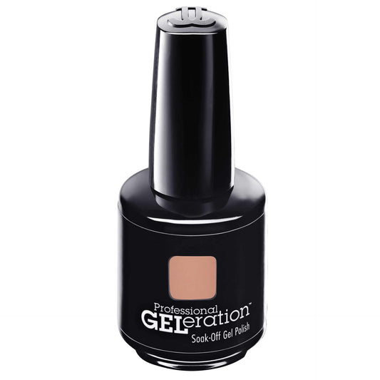 Jessica, GELeration Colours, Semi-Permanent Nail Polish, GEL-436, Creamy Caramel, 15 ml