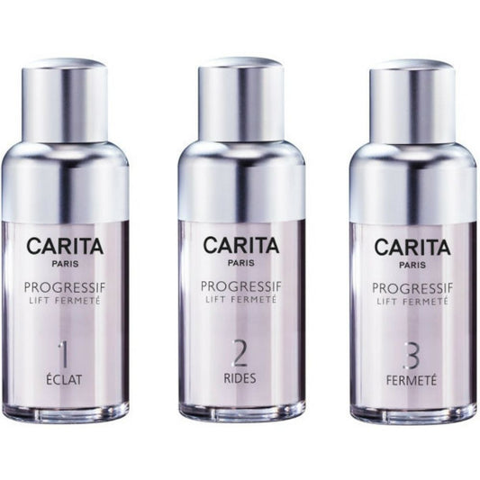 Jeunesse Originelle Set Carita Paris: Progressif Lift Fermete, AHA, Firming, Serum, For Face, 15 ml + Progressif Lift Fermete, AHA, Anti-Wrinkle, Serum, For Face, 15 ml + Progressif Lift Fermete, AHA, Anti-Ageing, Serum, For Face, 15 ml