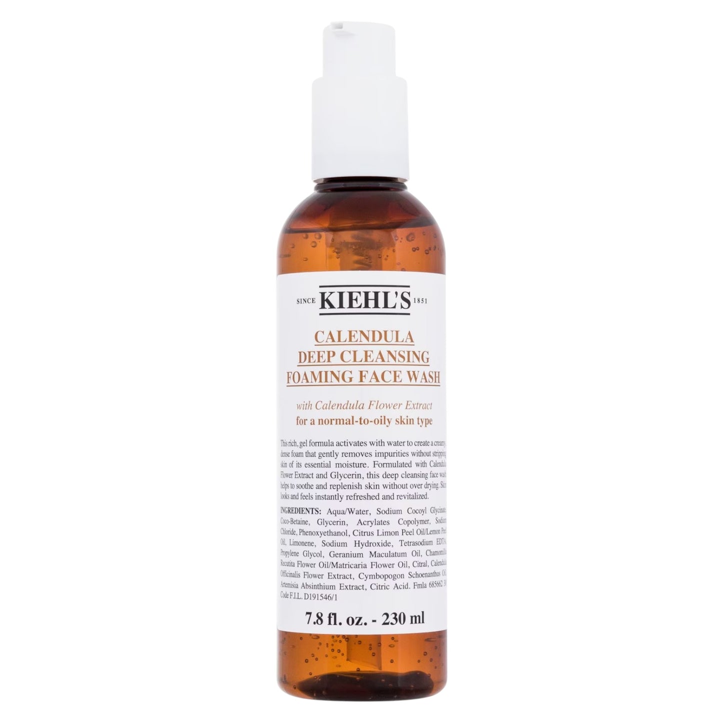 Kiehl's, Calendula, Deep Cleansing, Cleansing Foam, 230 ml