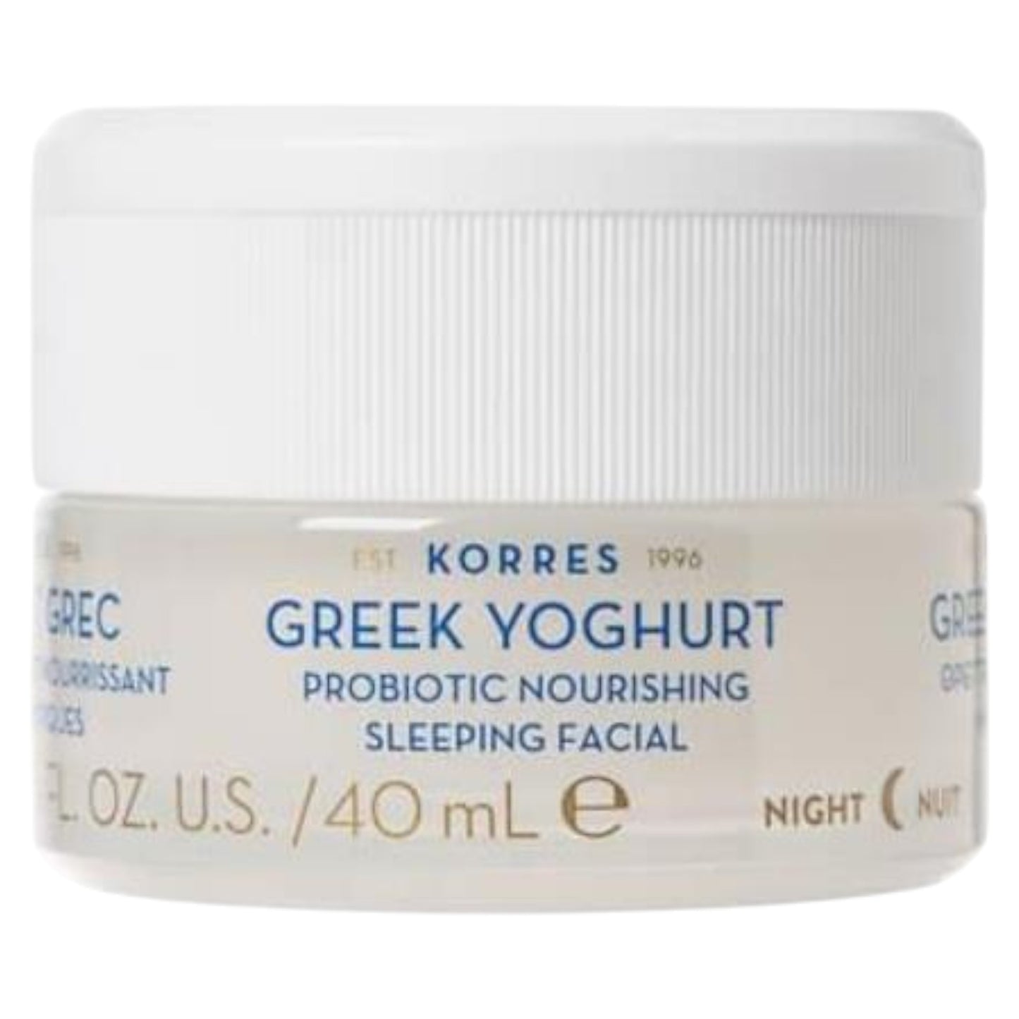 Korres, Greek Yoghurt, Nourishing, Body Cream, For Face, At Night, 40 ml