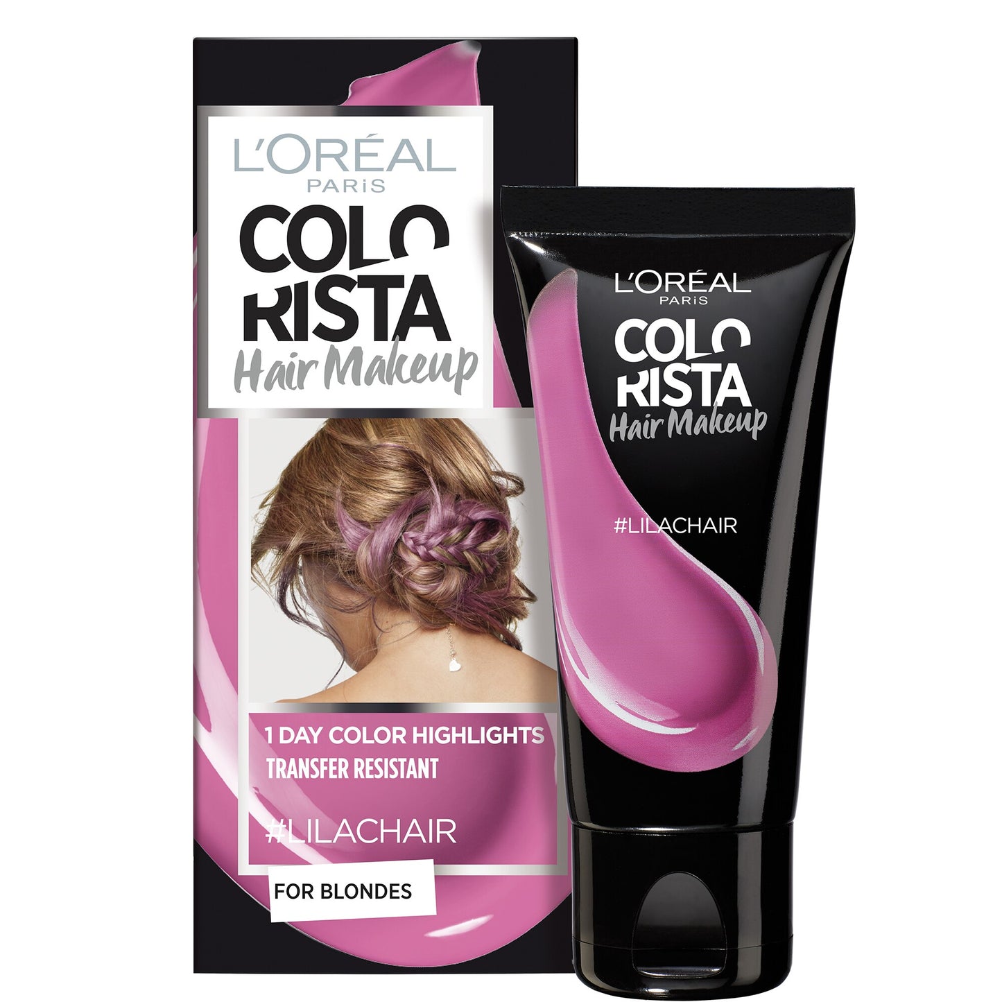L'Oreal Paris, Colorista Hair Makeup, Semi-Permanent Hair Dye,  #LILACHAIR, 30 ml