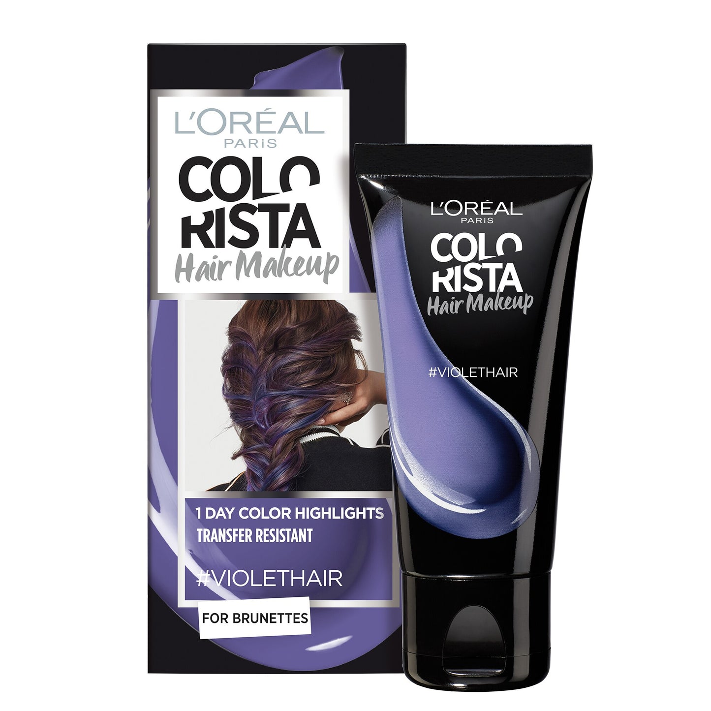 L'Oreal Paris, Colorista Hair Makeup, Semi-Permanent Hair Dye,  #VIOLETHAIR, 30 ml