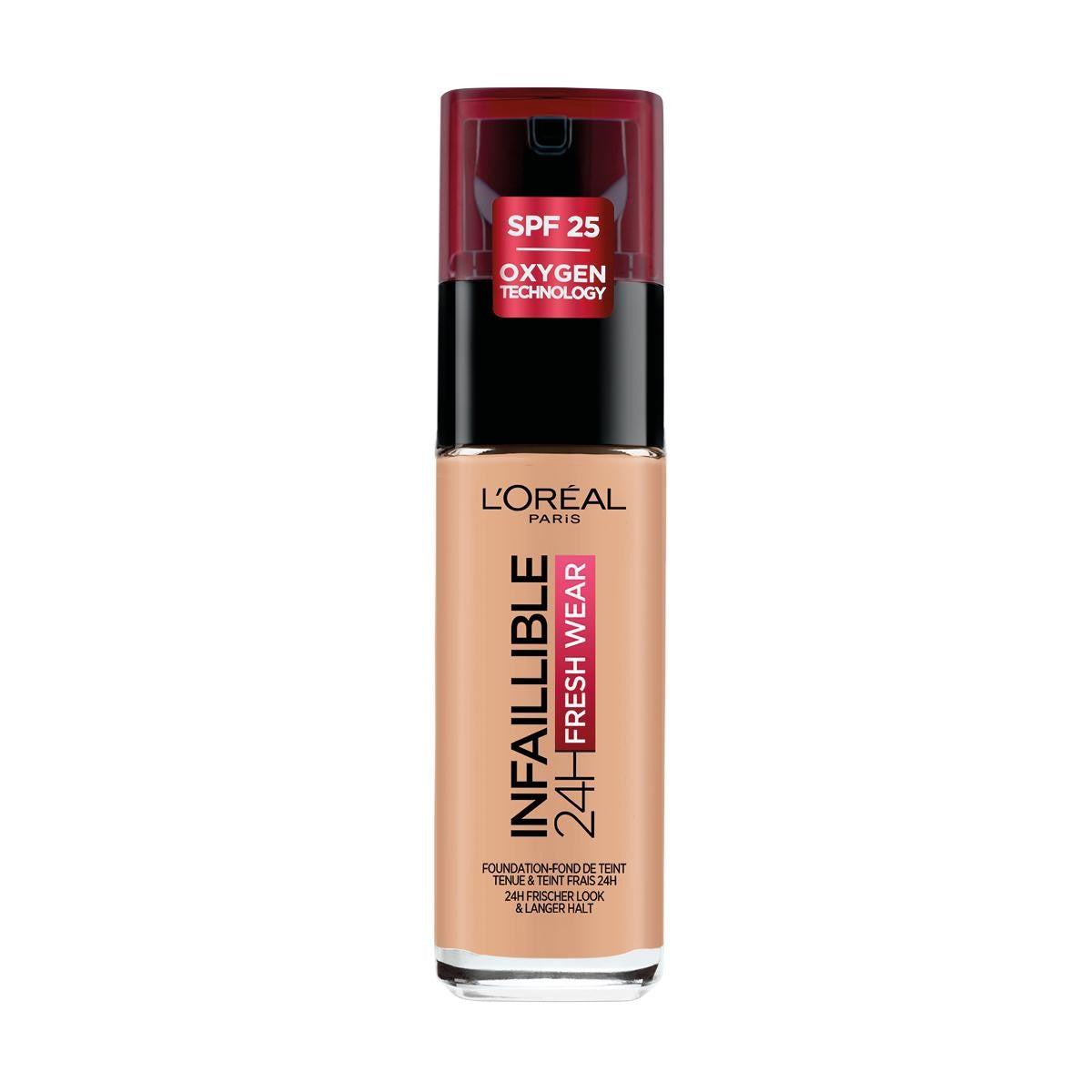 L'Oreal Paris, Infaillible 24h Fresh Wear, All-Day Wear, Liquid Foundation, 110, Vanille Rose, SPF 25, 30 ml