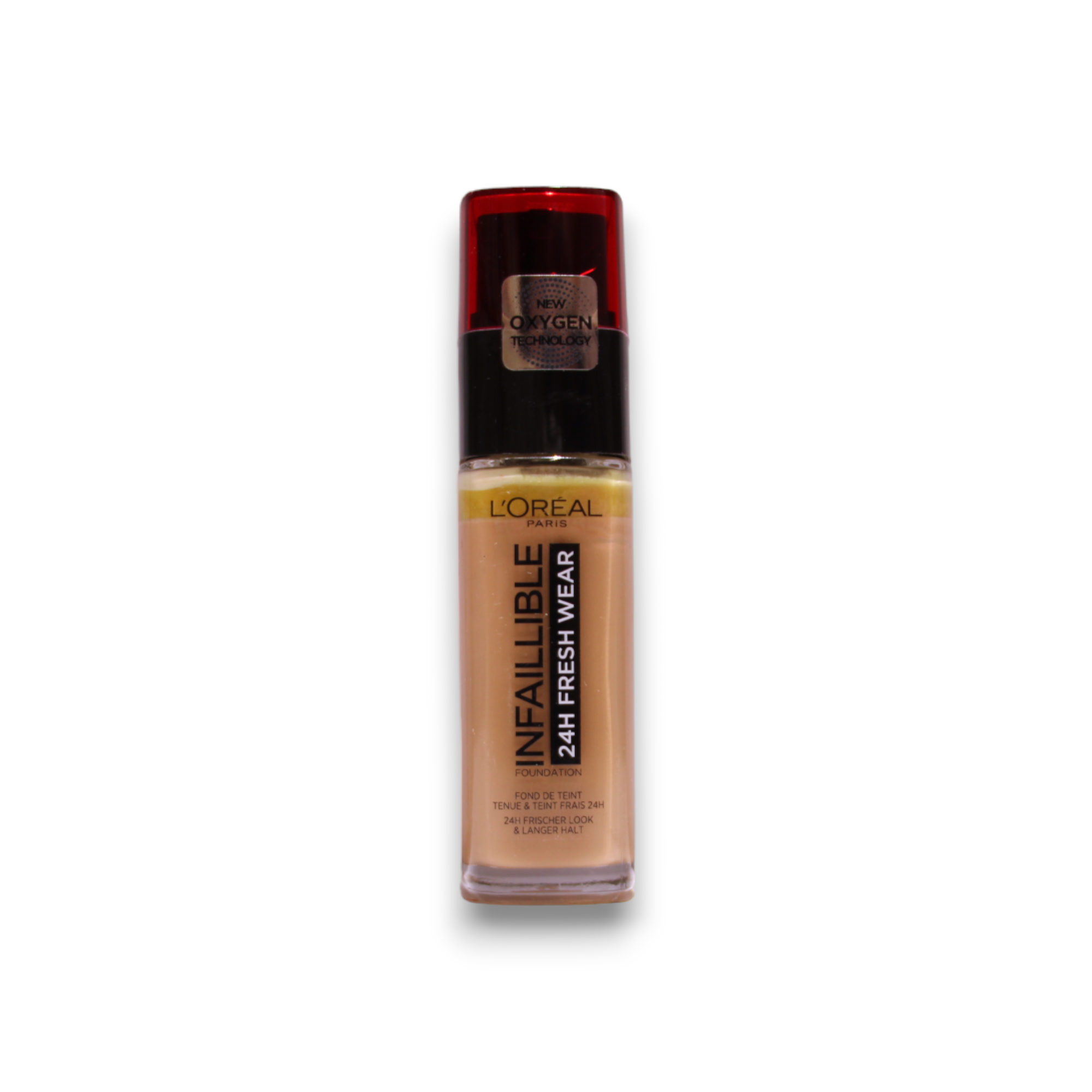 L'Oreal Paris, Infaillible 24h Fresh Wear, All-Day Wear, Liquid Foundation, 300, Amber, SPF 25, 30 ml