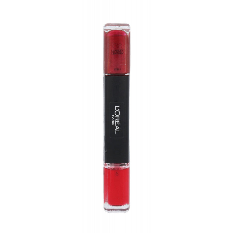 L'Oreal Paris, Infallible, Nail Polish 2-In-1, 018, Scarlet Century, 2 x, 5 ml