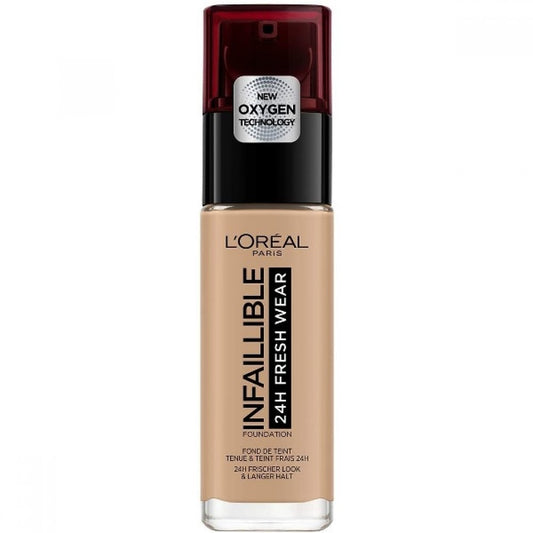 L'Oreal Paris, L'Oreal Paris Infaillible 24H, Liquid Foundation, 220 Sand, SPF 25, 30 ml