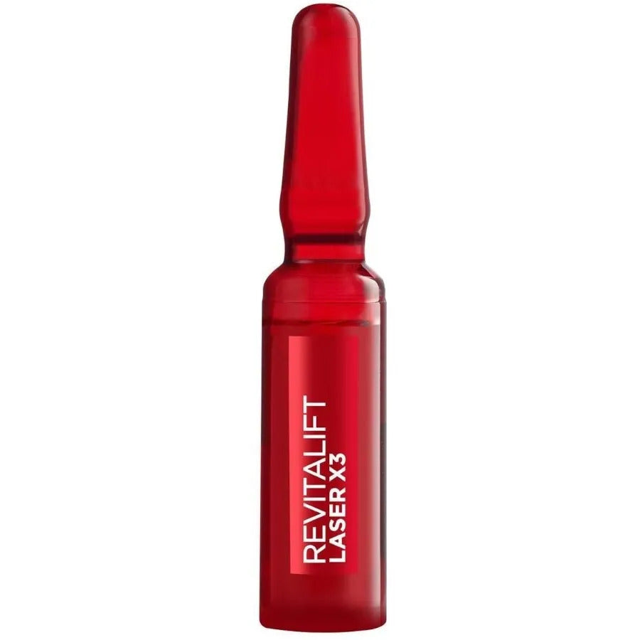 Set, L'Oreal Paris, Revitalift Laser Renew, Glycolic Acid, Peeling, Ampoules Treatment Serum, For Face, For Women, 7 pcs, 1 ml