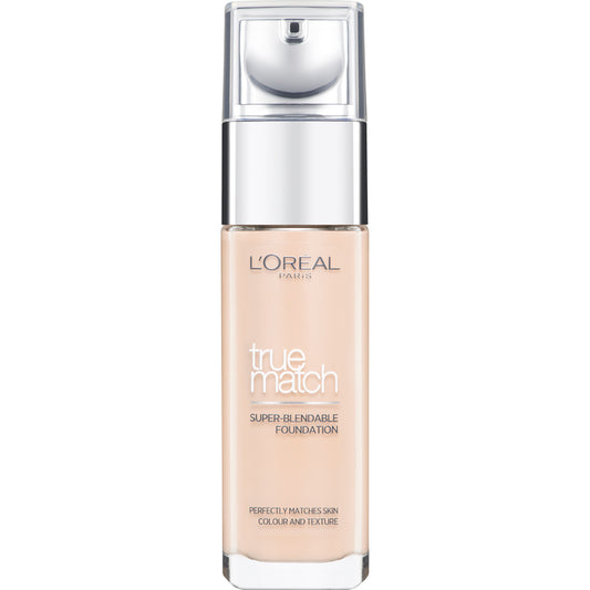 L'Oreal Paris, True Match, Natural Finish, Liquid Foundation, 2.R/2.C, Rose Vanilla, SPF 17, 30 ml
