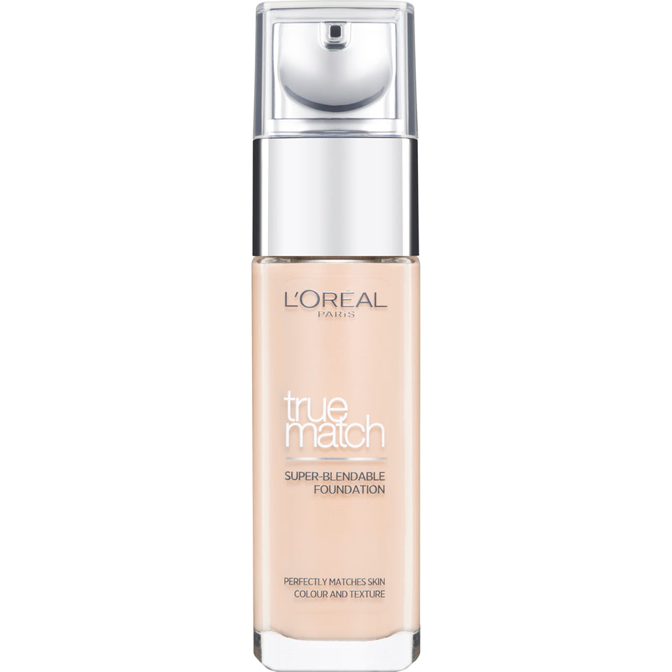 L'Oreal Paris, True Match, Natural Finish, Liquid Foundation, 2.R/2.C, Rose Vanilla, SPF 17, 30 ml