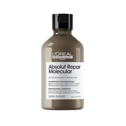 L'Oreal Professionnel, Serie Expert Absolut Repair Molecular, Hair Shampoo, Repairing, 300 ml