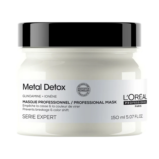 L'Oreal Professionnel, Serie Expert Metal Detox, Glicoamine + Ionene, Hair Treatment Cream Mask, Anti-Deposit Protector, 150 ml