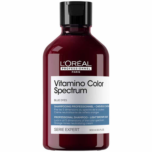 L'Oreal Professionnel, Vitamino Color Spectrum, Hair Shampoo, Counteracts Yellow Or Orange Tones, 300 ml