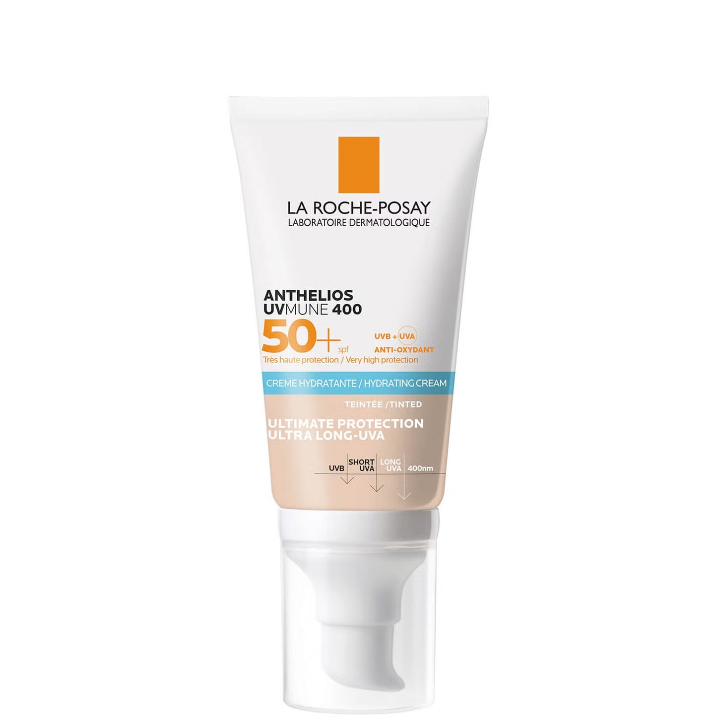 La Roche-Posay, Anthelios UVMune 400, Parfum-Free, Moisturizing, Tinted Moisturizer, SPF 50+, 50 ml