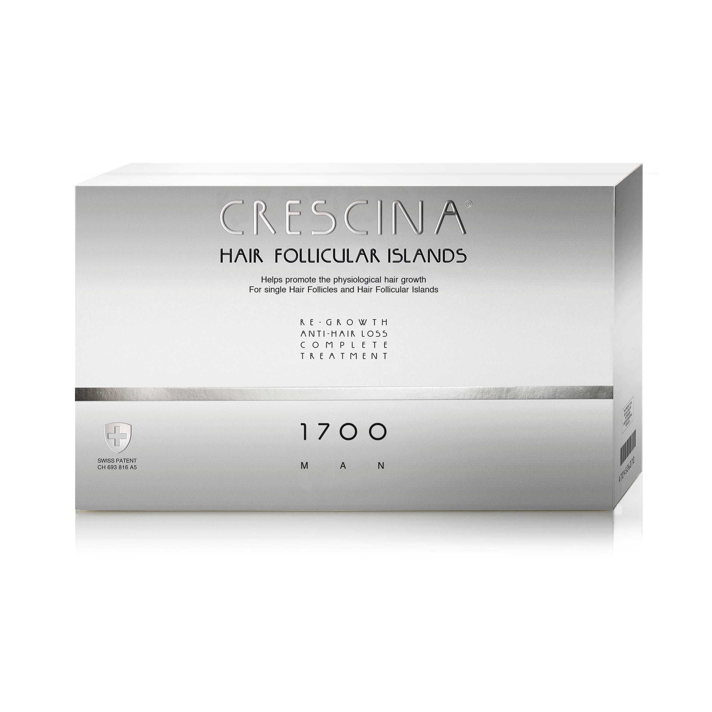 Labo, Crescina Follicular Islands 1700, For Growth Stimulation, Ampoules Treatment Serum, For Scalp, For Men, 20 pcs
