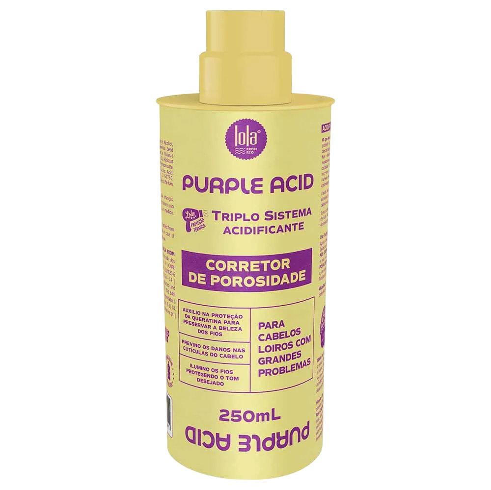 Lola Cosmetics, Purple Acid, Hair Cream Treatment, Anti-Porosity, 250 ml