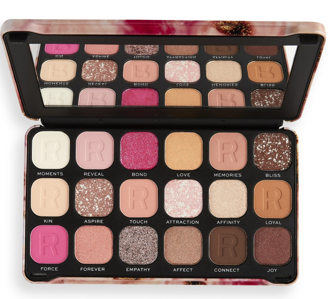 Makeup Revolution, Forever Flawless, Eyeshadow Palette, Affinity, 18 Shades, 19.8 g