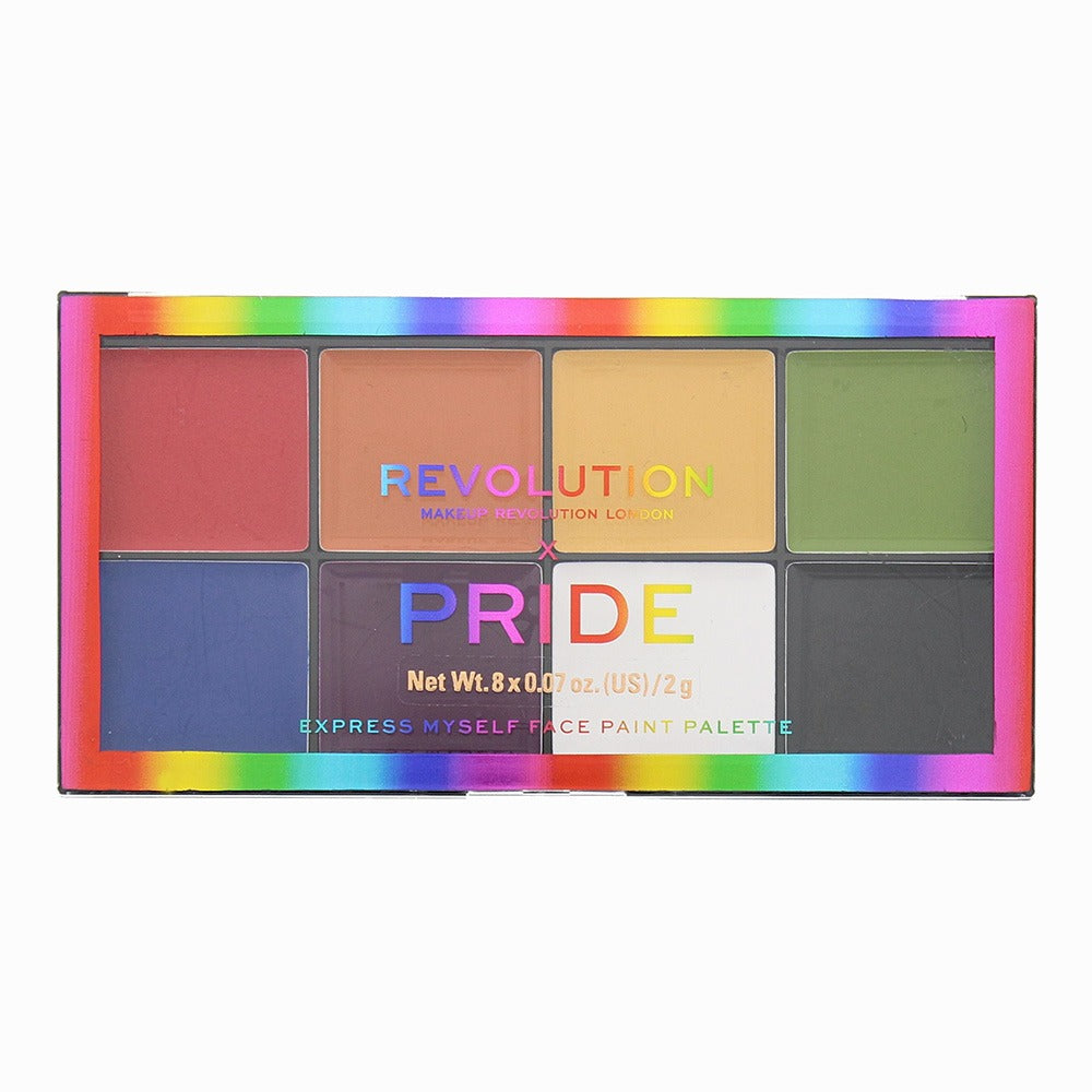 Makeup Revolution, Pride Express Myself, Face Palette, 8, 16 g