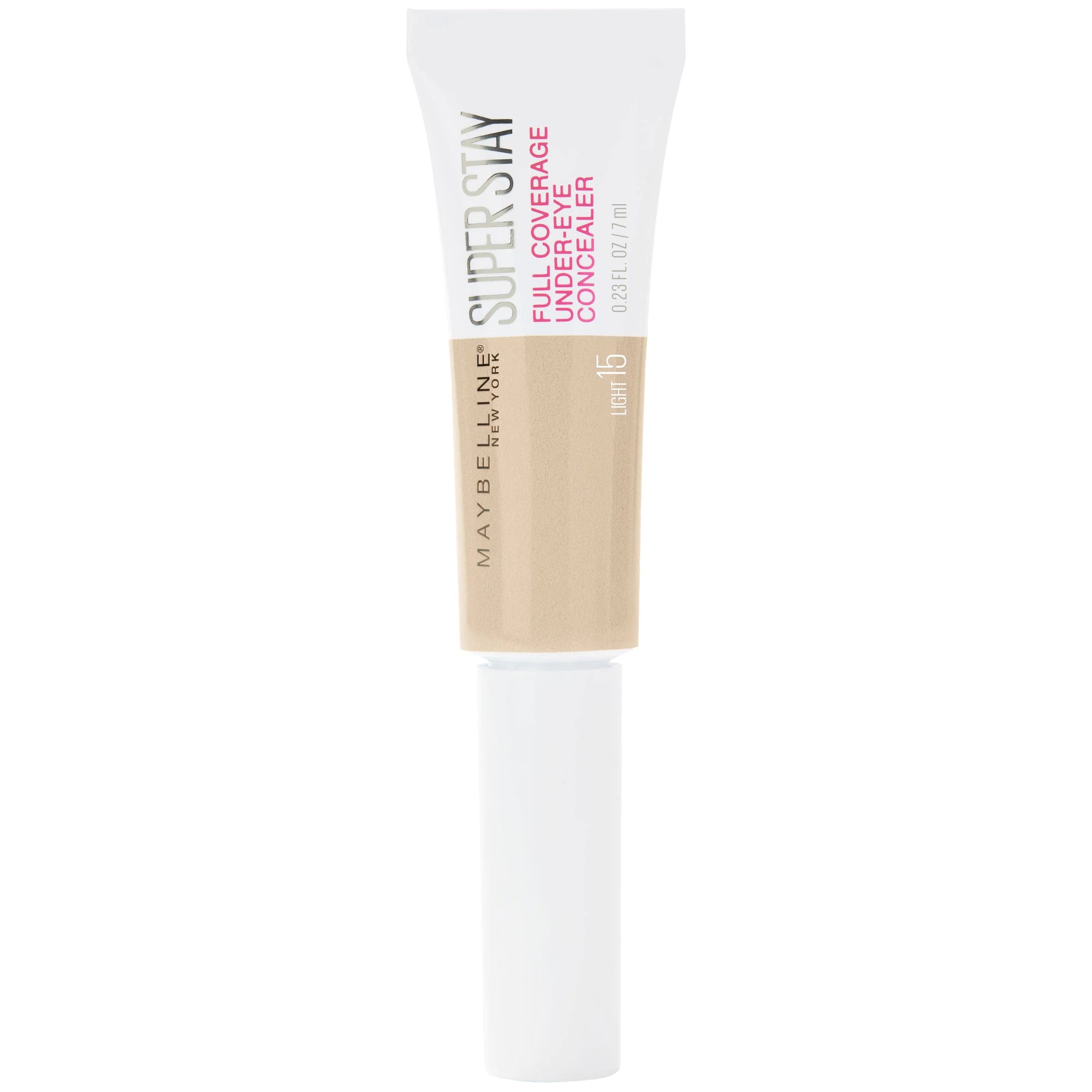 Maybelline, SuperStay Full Coverage, Cream Concealer, 15, Beige Light, 6 ml