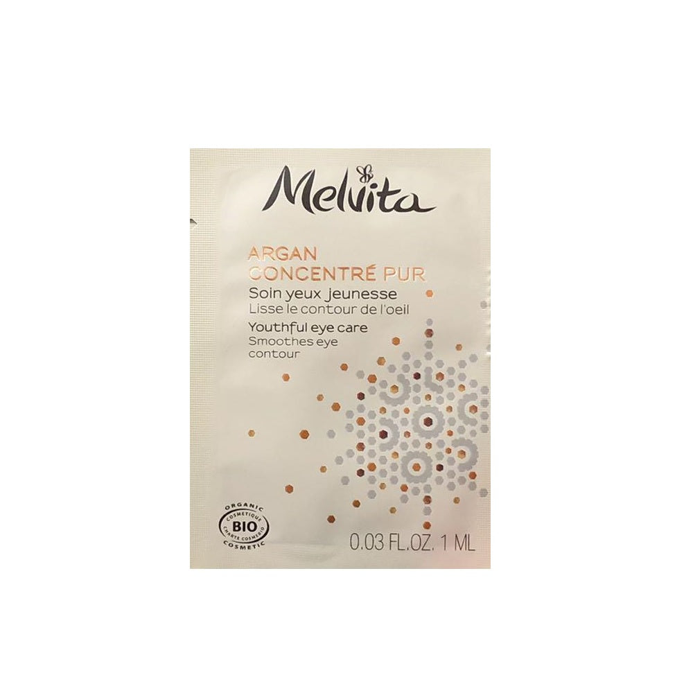 Melvita, Argan Concentre Pur, Organic, Smoothing, Eye Cream, 1 ml *Sample