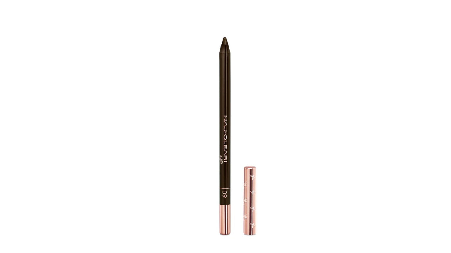 Naj Oleari, Luminous, Waterproof, Kajal Eye Pencil, 09, Matte Brown, 1.12 g