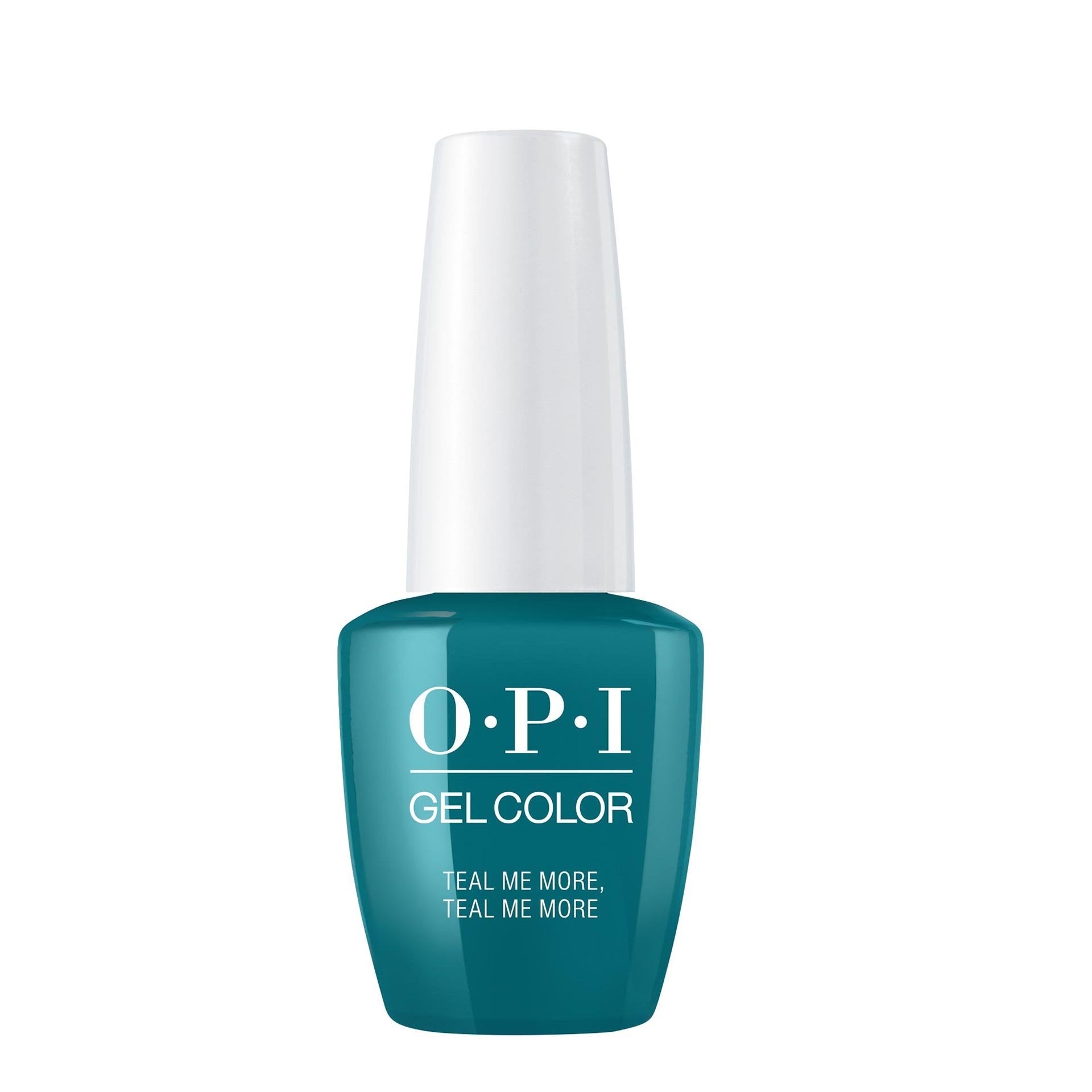 Opi, Gel Color, Semi-Permanent Nail Polish, Teal Me More, Teal Me More, 15 ml