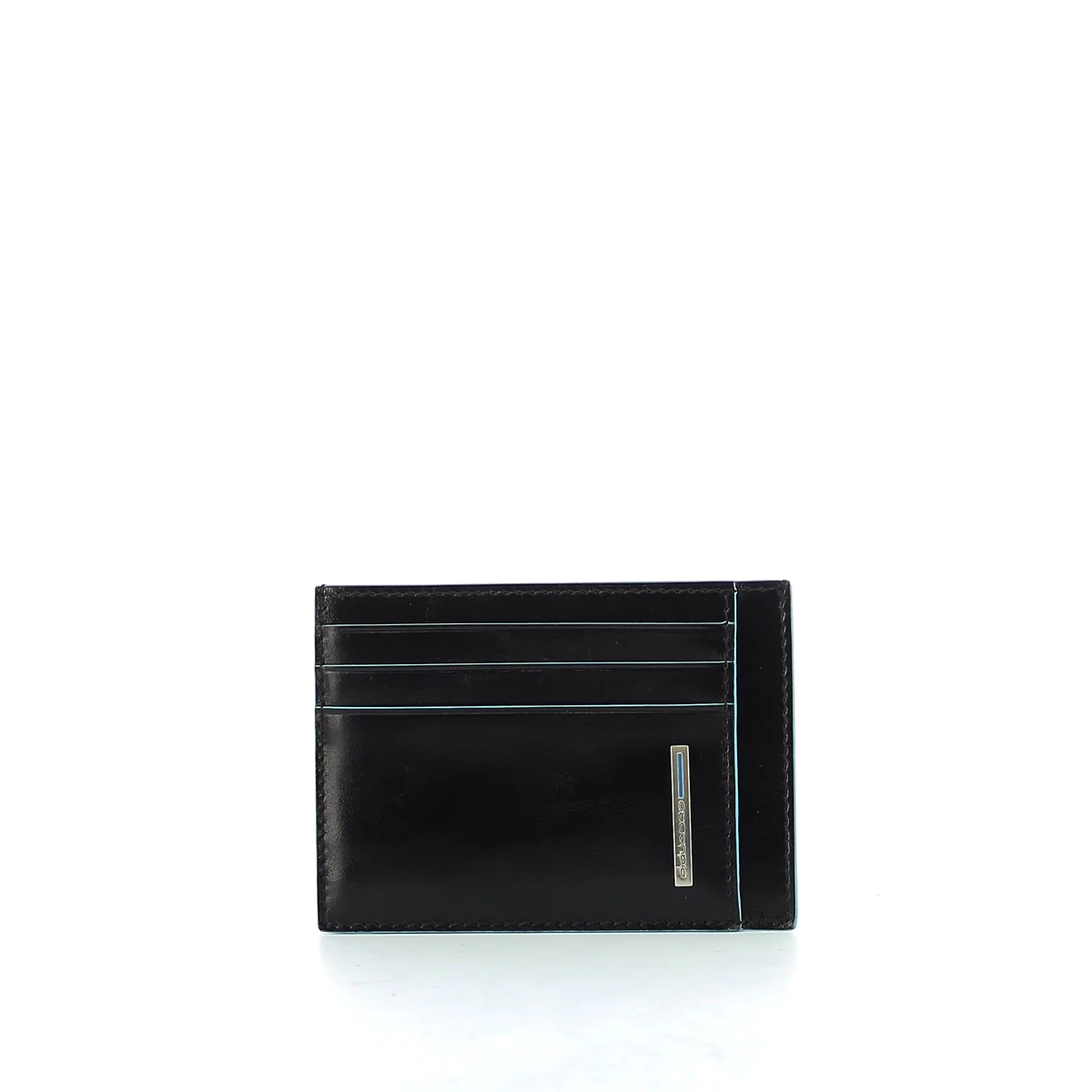 Piquadro, Blue Square, Leather Card Holder, PP2762B2R / N, Black, For Men