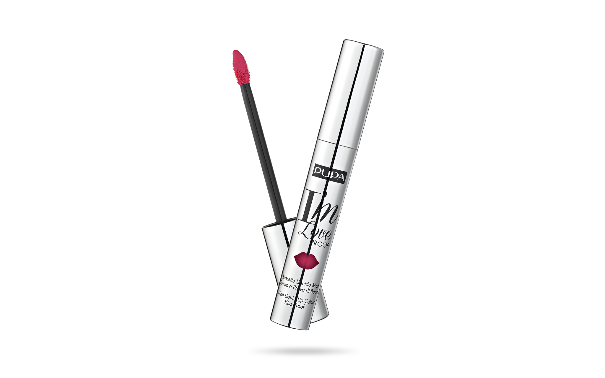 Pupa, I'm Loveproof, Paraben-Free, Matte, Liquid Lipstick, 011, Kiss Me Red, 2.7 ml