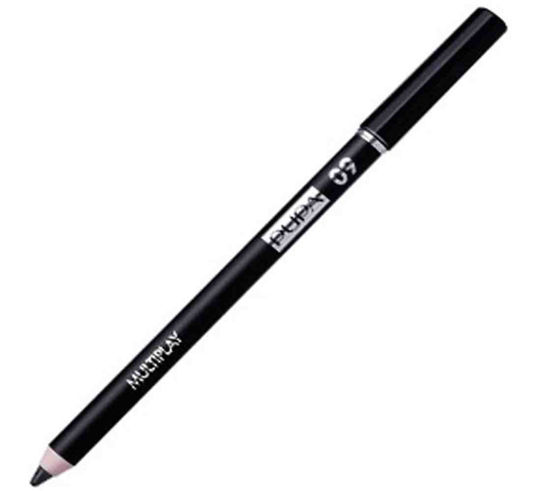 Pupa, Multiplay, Double-Ended, Eyeshadow & Kajal Eyeliner 2-In-1, 09, Deep Black, 1.2 g *Tester