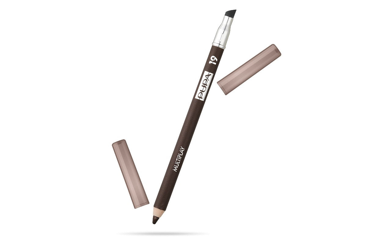 Pupa, Multiplay, Double-Ended, Eyeshadow & Kajal Eyeliner 2-In-1, 19, Dark Earth, 1.2 g *Tester