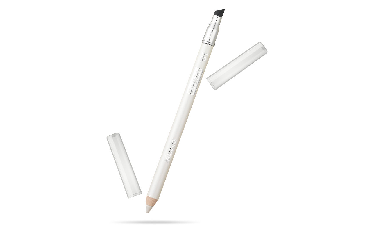 Pupa, Multiplay, Paraben-Free, Double, Eyeshadow & Kajal Eyeliner 2-In-1, 01, Icy White, 1.2 g *Tester
